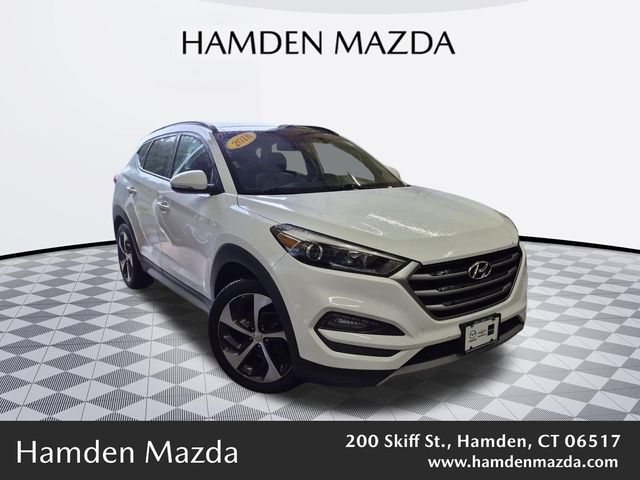 White 2018 Hyundai Tucson SUV / Crossover All-Wheel Drive 7-Speed Automatic