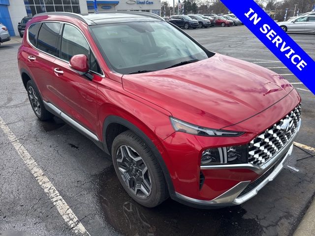 Calypso Red 2021 Hyundai Santa Fe Limited AWD SUV / Crossover All-Wheel Drive Automatic