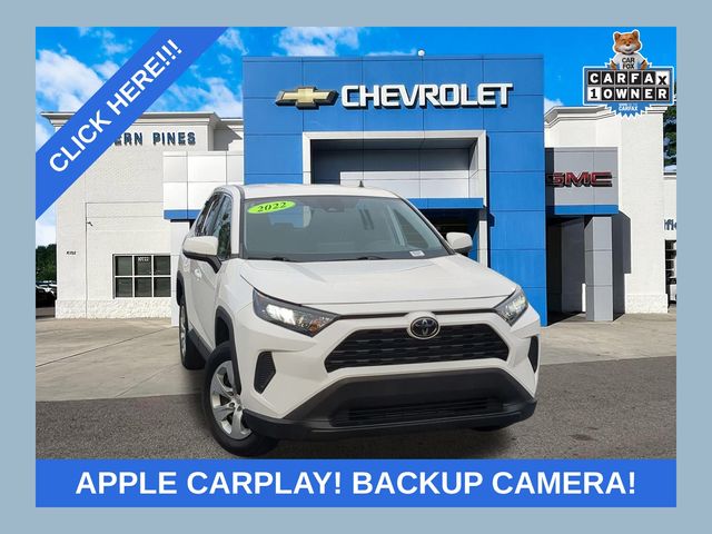 White 2022 Toyota RAV4 LE FWD SUV / Crossover Front-Wheel Drive 8-Speed Automatic