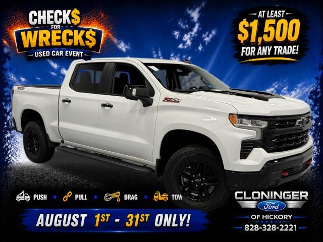 Summit White 2023 Chevrolet Silverado 1500 Pickup Truck Four-Wheel Drive Automatic