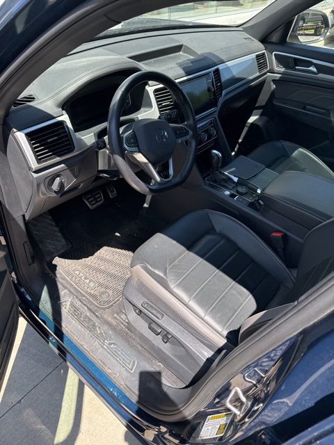 2023 Volkswagen Atlas Cross Sport 3.6L V6 SEL Premium R-Line Blue at Sutliff Volkswagen