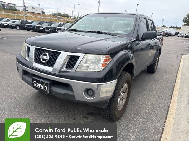 Super Black Metallic 2010 Nissan Frontier Pickup Truck Four-Wheel Drive 5-Speed Automatic Overdrive