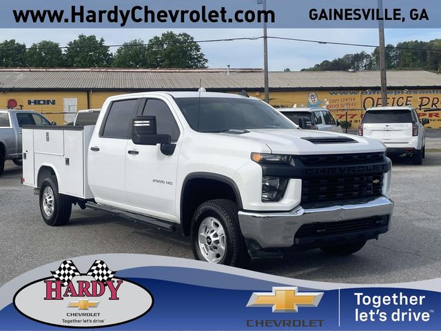 Summit White 2023 Chevrolet Silverado 2500HD Work Truck Crew Cab 4WD Pickup Truck Four-Wheel Drive Automatic