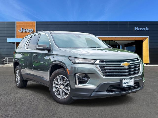 Silver Sage Metallic 2023 Chevrolet Traverse SUV / Crossover Four-Wheel Drive 9-Speed Automatic