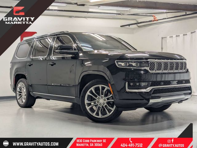 Diamond Black Crystal Pearlcoat 2022 Jeep Grand Wagoneer Series II 4WD SUV / Crossover Four-Wheel Drive 8-Speed Automatic