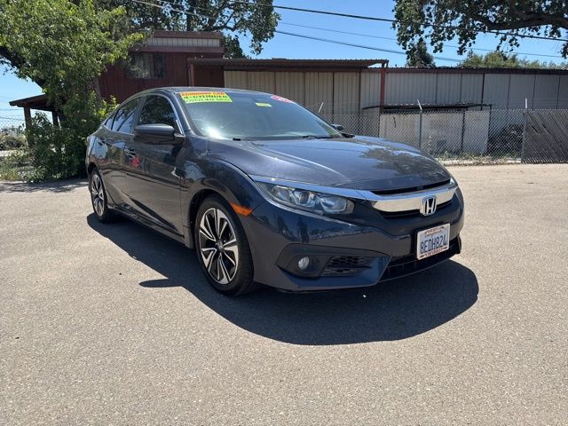 Polished Metal Metallic 2018 Honda Civic EX-T Sedan Front-Wheel Drive Continuously Variable Transmission