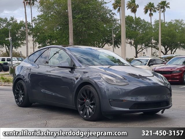 Stealth Gray 2022 Tesla Model Y Performance AWD SUV / Crossover All-Wheel Drive 1-Speed Automatic