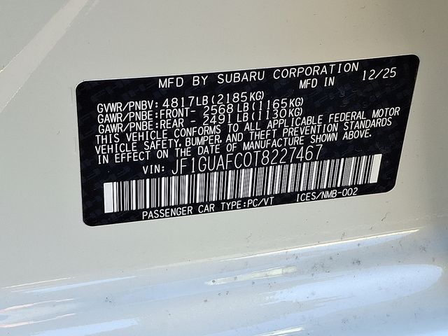 new 2026 Subaru Impreza car, priced at $28,798