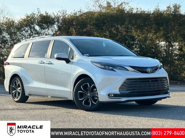 Pearl 2025 Toyota Sienna Platinum 7-Passenger AWD Minivan All-Wheel Drive Continuously Variable Transmission