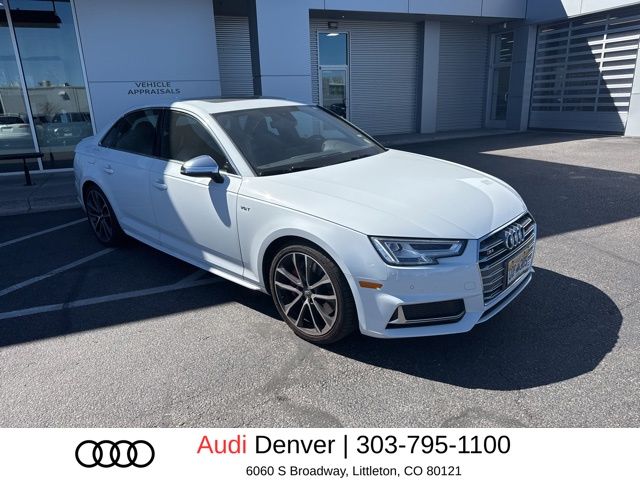 Glacier White Metallic 2018 Audi S4 3.0T quattro Premium Plus Sedan AWD Sedan All-Wheel Drive 8-Speed Automatic