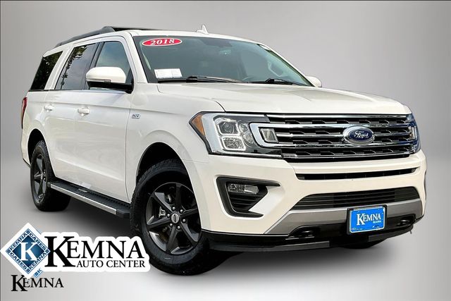 White Platinum Clearcoat Metallic 2018 Ford Expedition SUV / Crossover Four-Wheel Drive Automatic