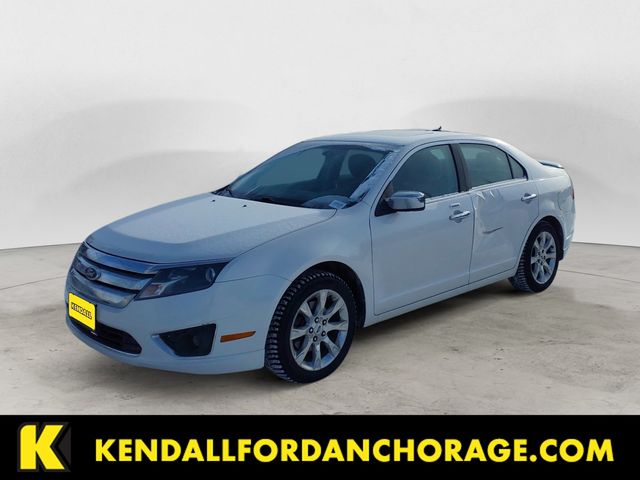 White Platinum Clearcoat Metallic 2012 Ford Fusion SEL AWD Sedan All-Wheel Drive 6-Speed Automatic