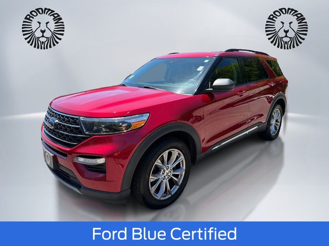 Red Metallic 2020 Ford Explorer SUV / Crossover All-Wheel Drive Automatic