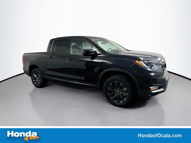 Crystal Black Pearl 2025 Honda Ridgeline Pickup Truck All-Wheel Drive 9-Speed Automatic