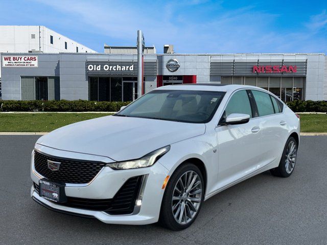 White 2024 Cadillac CT5 Premium Luxury AWD Sedan All-Wheel Drive Automatic