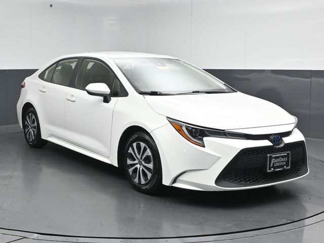Super White 2020 Toyota Corolla Hybrid Sedan Front-Wheel Drive Continuously Variable Transmission
