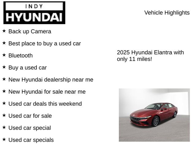 Used 2025 Hyundai Elantra Hybrid For Sale in Indianapolis, IN