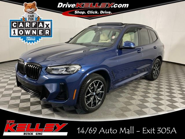Phytonic Blue Metallic 2023 BMW X3 xDrive30i AWD SUV / Crossover All-Wheel Drive 8-Speed Automatic