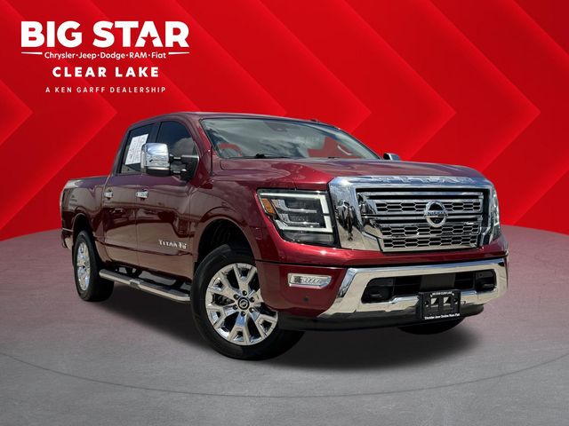2020 Nissan Titan SL Red at Texan Dodge Chrysler Jeep Ram