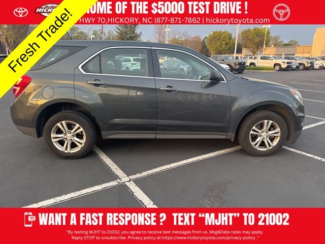 Used 2017 Chevrolet Equinox LS with VIN 2GNALBEK5H1543420 for sale in Hickory, NC