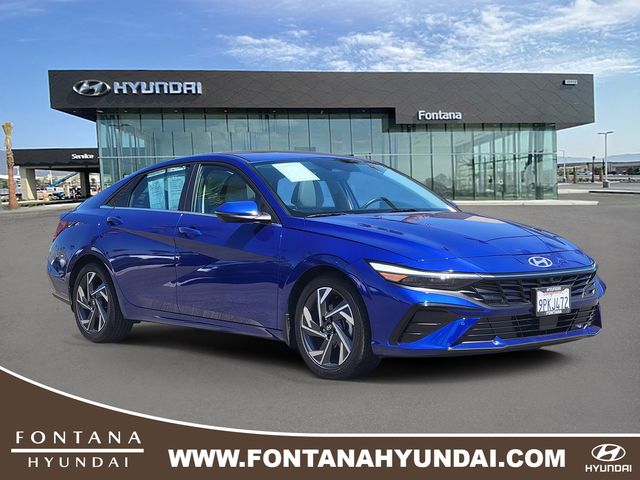 Intense Blue 2024 Hyundai Elantra Sedan Front-Wheel Drive Continuously Variable Transmission