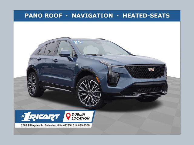 Deep Sea Metallic 2025 Cadillac XT4 Sport AWD SUV / Crossover Four-Wheel Drive 9-Speed Automatic