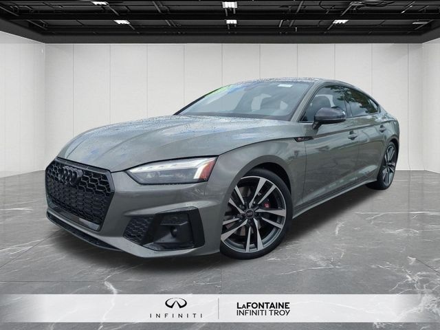 Chronos Gray Metallic 2024 Audi S5 Sportback Sedan All-Wheel Drive 8-Speed Automatic