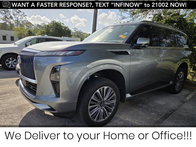 Gray 2025 INFINITI QX80 Sensory 4WD SUV / Crossover All-Wheel Drive 9-Speed Automatic