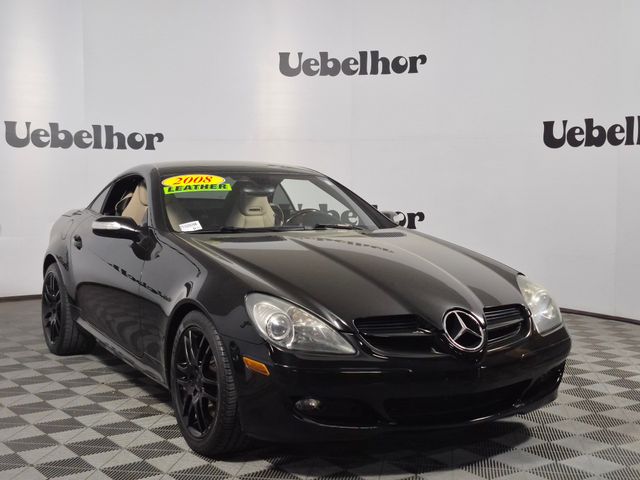 Black 2008 Mercedes-Benz SLK 350 Convertible Rear-Wheel Drive 7-Speed Automatic