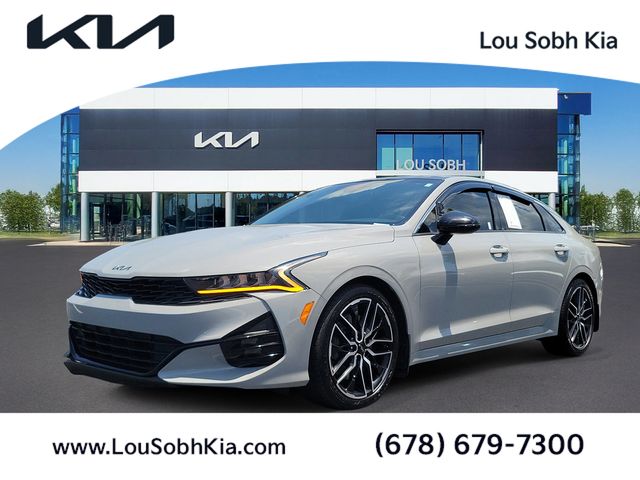 Wolf Gray 2022 Kia K5 GT FWD Sedan Front-Wheel Drive 8-Speed Dual Clutch