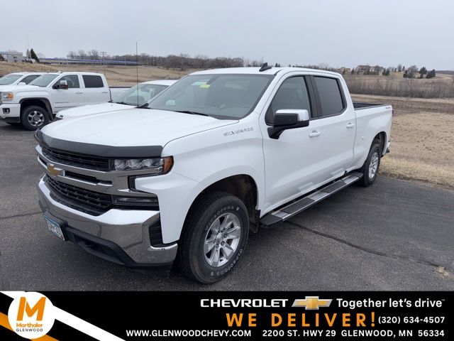 Summit White 2020 Chevrolet Silverado 1500 LT Crew Cab 4WD Pickup Truck Four-Wheel Drive 8-Speed Automatic
