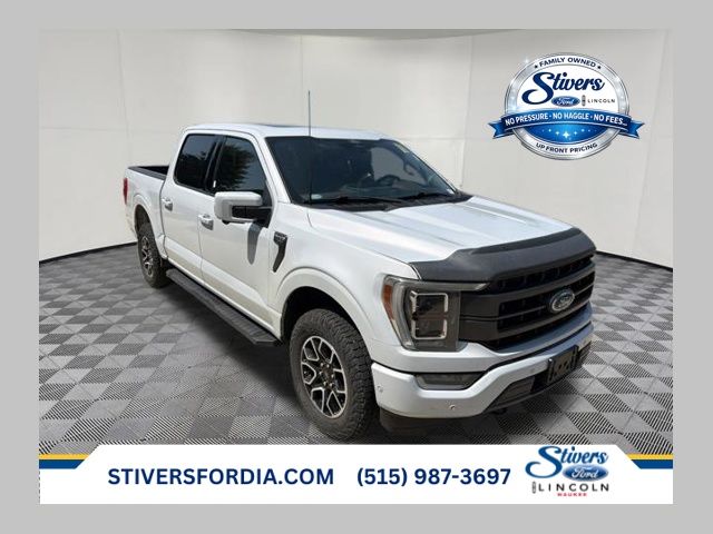 White Metallic 2022 Ford F-150 Pickup Truck Four-Wheel Drive Automatic
