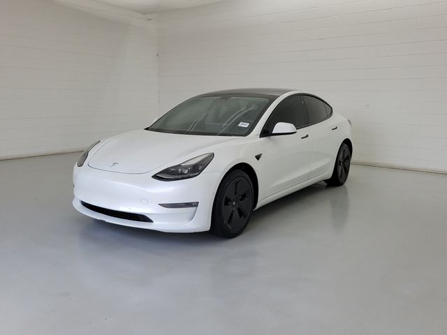 Pearl White Multi-Coat 2021 Tesla Model 3 Sedan All-Wheel Drive 1-Speed Automatic