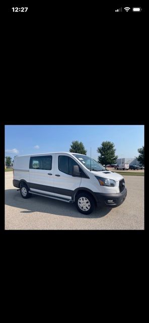 Oxford White 2025 Ford Transit Cargo Van Rear-Wheel Drive