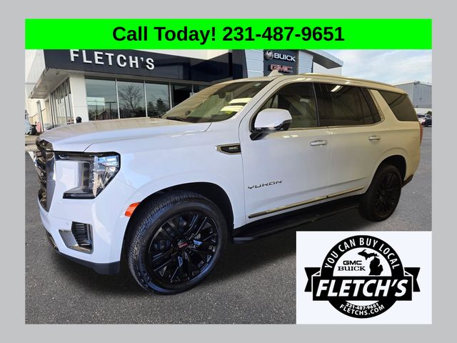 Summit White 2022 GMC Yukon SUV / Crossover Four-Wheel Drive 