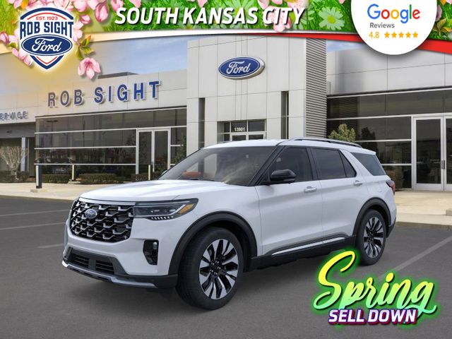 Space White Metallic 2026 Ford Explorer Platinum AWD SUV / Crossover All-Wheel Drive Automatic