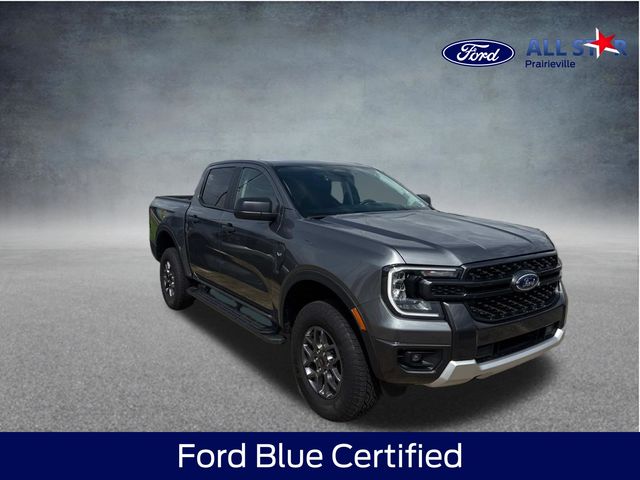 Gray Metallic 2025 Ford Ranger XLT SuperCrew 4WD Pickup Truck Four-Wheel Drive Automatic