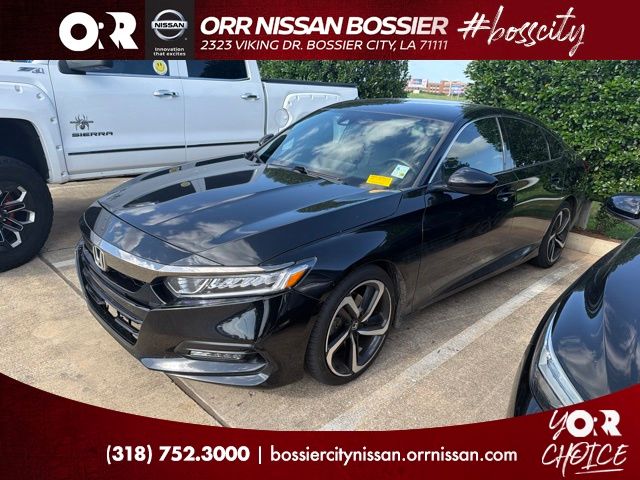 Black 2019 Honda Accord Sedan Front-Wheel Drive Continuously Variable Transmission