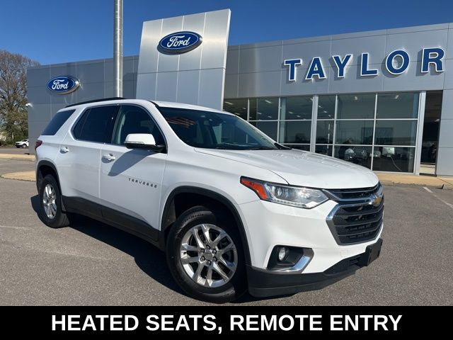 Summit White 2020 Chevrolet Traverse LT Cloth FWD SUV / Crossover Front-Wheel Drive 9-Speed Automatic