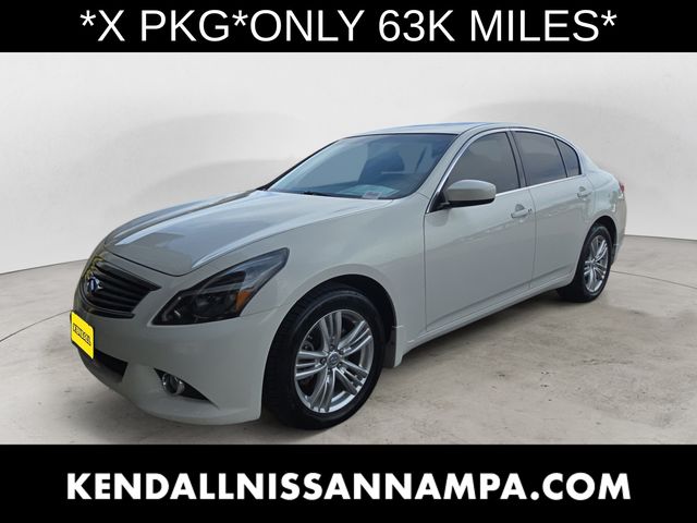 Moonlight White 2013 INFINITI G37 Sedan All-Wheel Drive 7-Speed Automatic