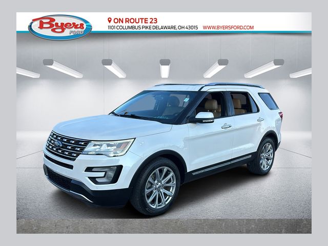 White Platinum Clearcoat Metallic 2017 Ford Explorer SUV / Crossover Front-Wheel Drive 6-Speed Automatic