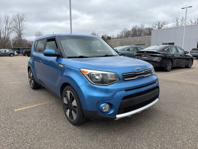 Caribbean Blue 2018 Kia Soul + Wagon Front-Wheel Drive 6-Speed Automatic