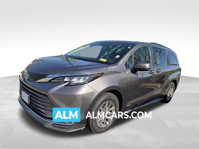 Predawn Gray Mica 2021 Toyota Sienna XLE 7-Passenger FWD Minivan Front-Wheel Drive Continuously Variable Transmission