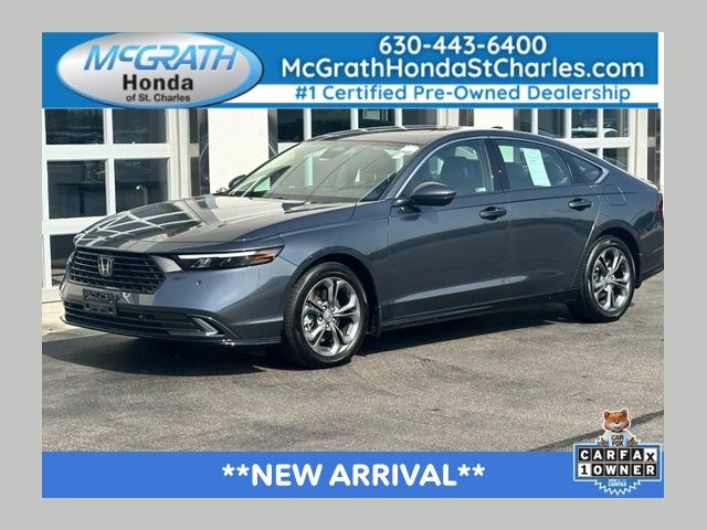 Meteorite Gray Metallic 2024 Honda Accord Hybrid Sedan Front-Wheel Drive Continuously Variable Transmission