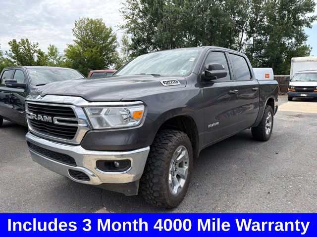 Gray (Granite Crystal Metallic Clearcoat) 2021 RAM 1500 Pickup Truck Four-Wheel Drive 8-Speed Automatic