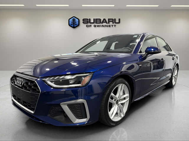 Navarra Blue Metallic 2023 Audi A4 Sedan All-Wheel Drive 7-Speed Automatic