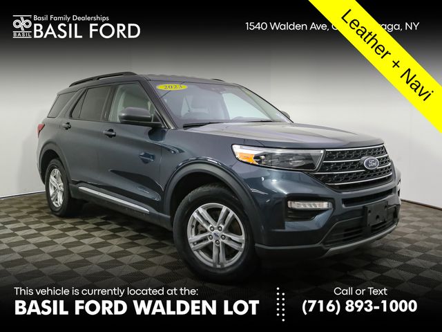 Stone Blue Metallic 2023 Ford Explorer SUV / Crossover All-Wheel Drive Automatic