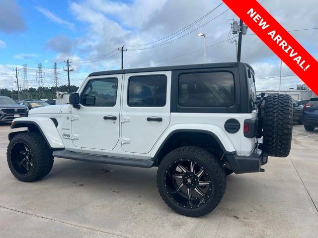 2020 Jeep Wrangler Unlimited Sahara White at Emmons Autoplex