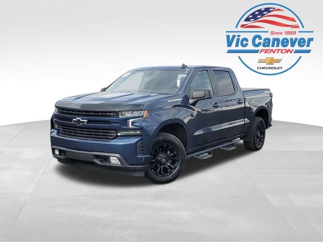 Northsky Blue Metallic 2021 Chevrolet Silverado 1500 Pickup Truck Four-Wheel Drive Automatic
