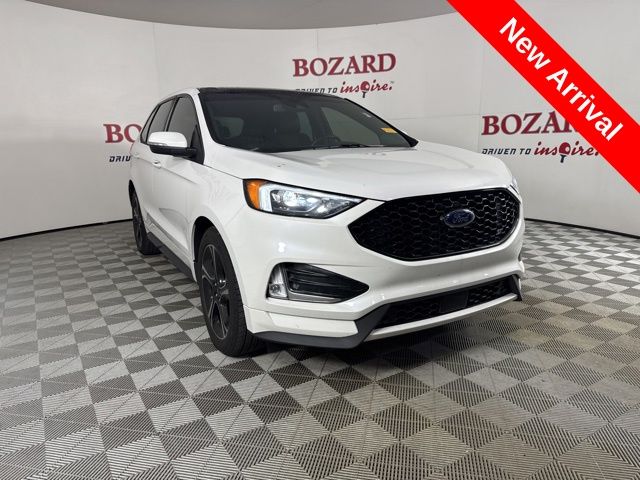 2020 Star White Metallic Tri-Coat Ford Edge ST SUV
